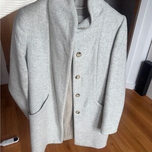 Wilfred heather Gray cocoon Coat